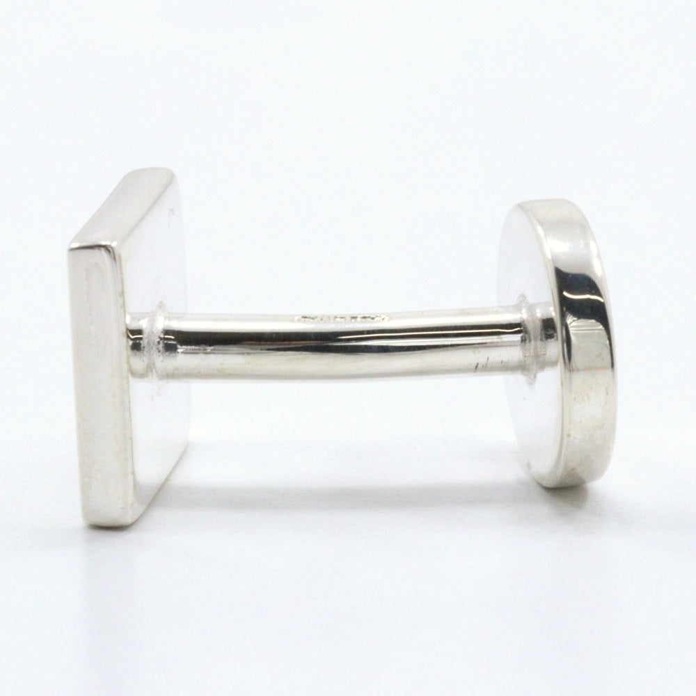 Gucci Square Logo Silver 925 Cufflinks