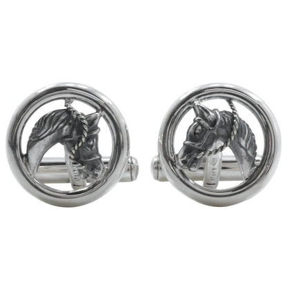 Gucci Horse Motif Silver 925 Cufflinks