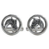 Gucci Horse Motif Silver 925 Cufflinks