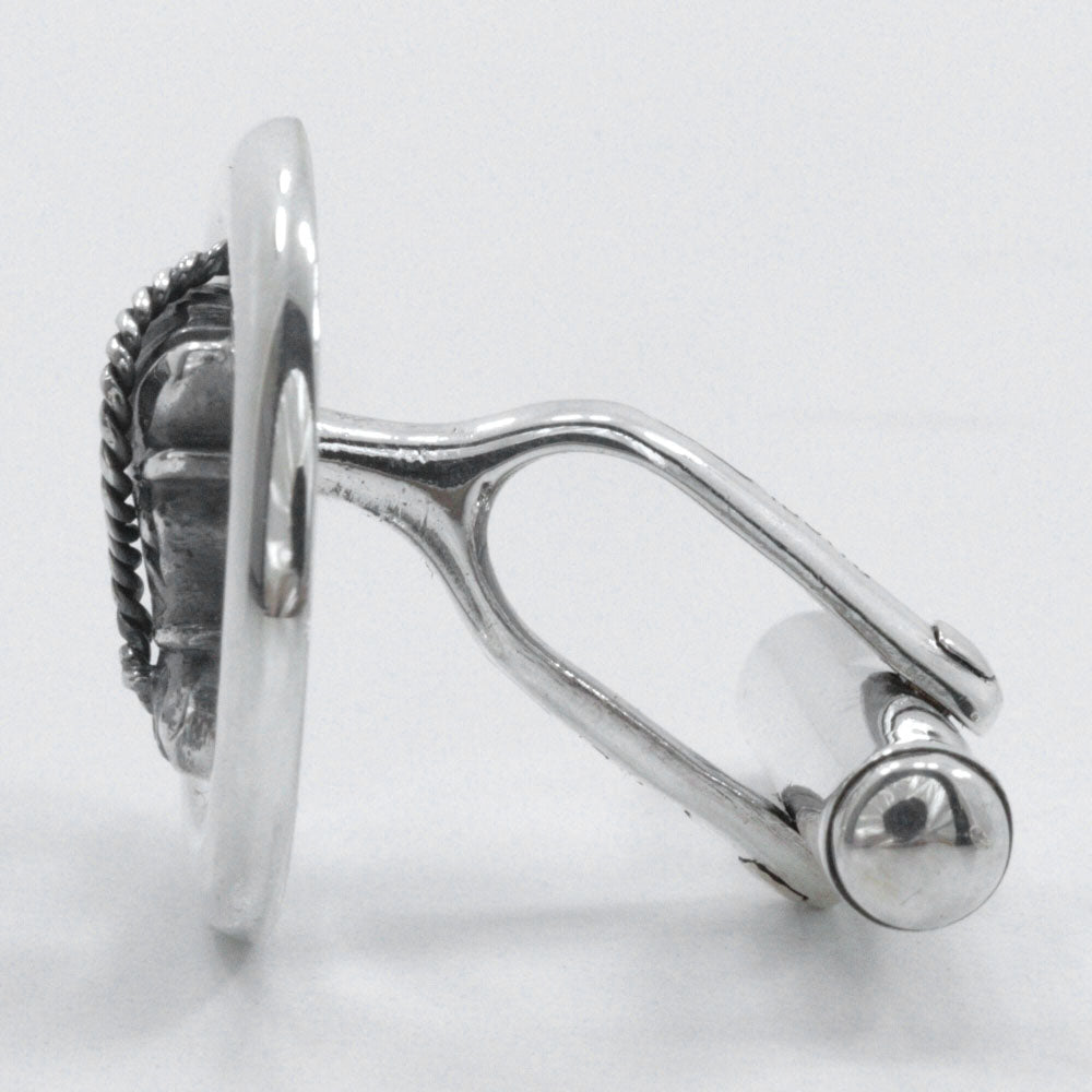 Gucci Horse Motif Silver 925 Cufflinks