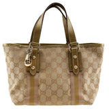 Gucci GG Canvas Leather Handbag 139261