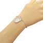 Gucci Logo Plate Silver 925 Bracelet