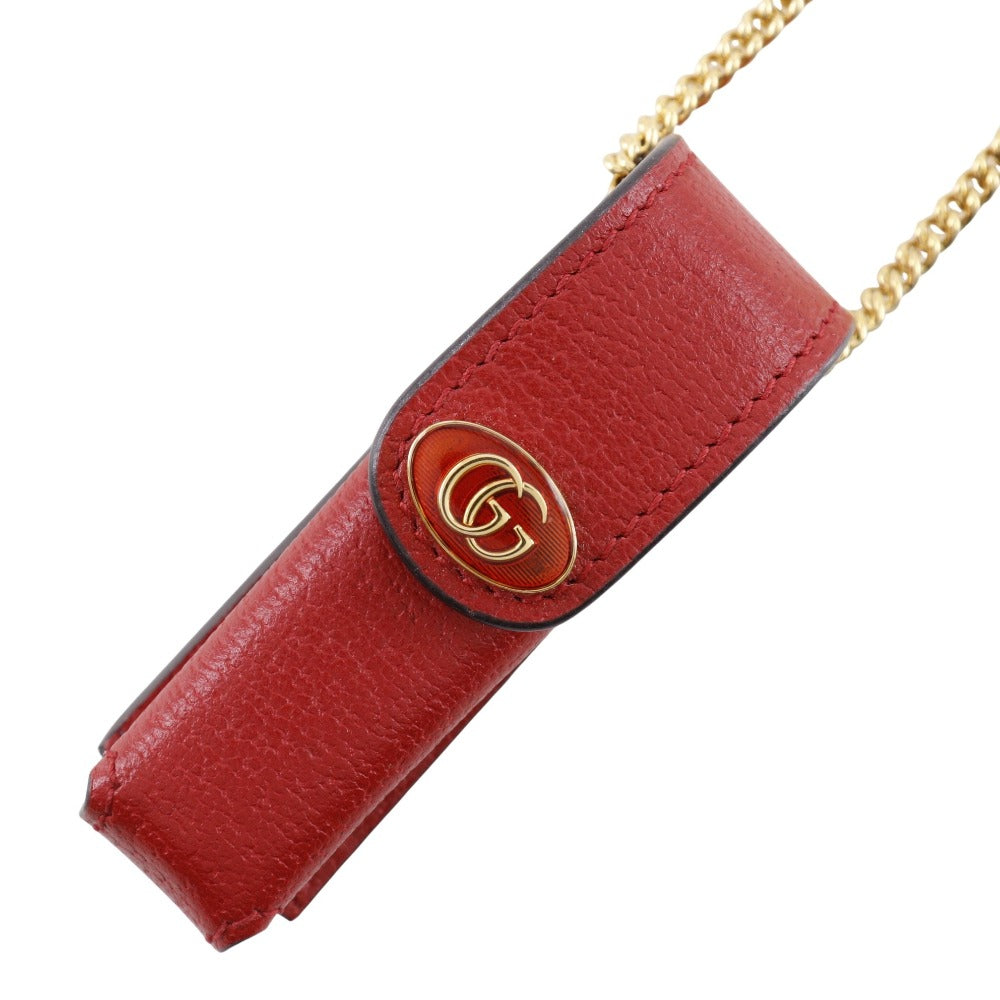 Gucci Lipstick Case Calf Pendant Accessory