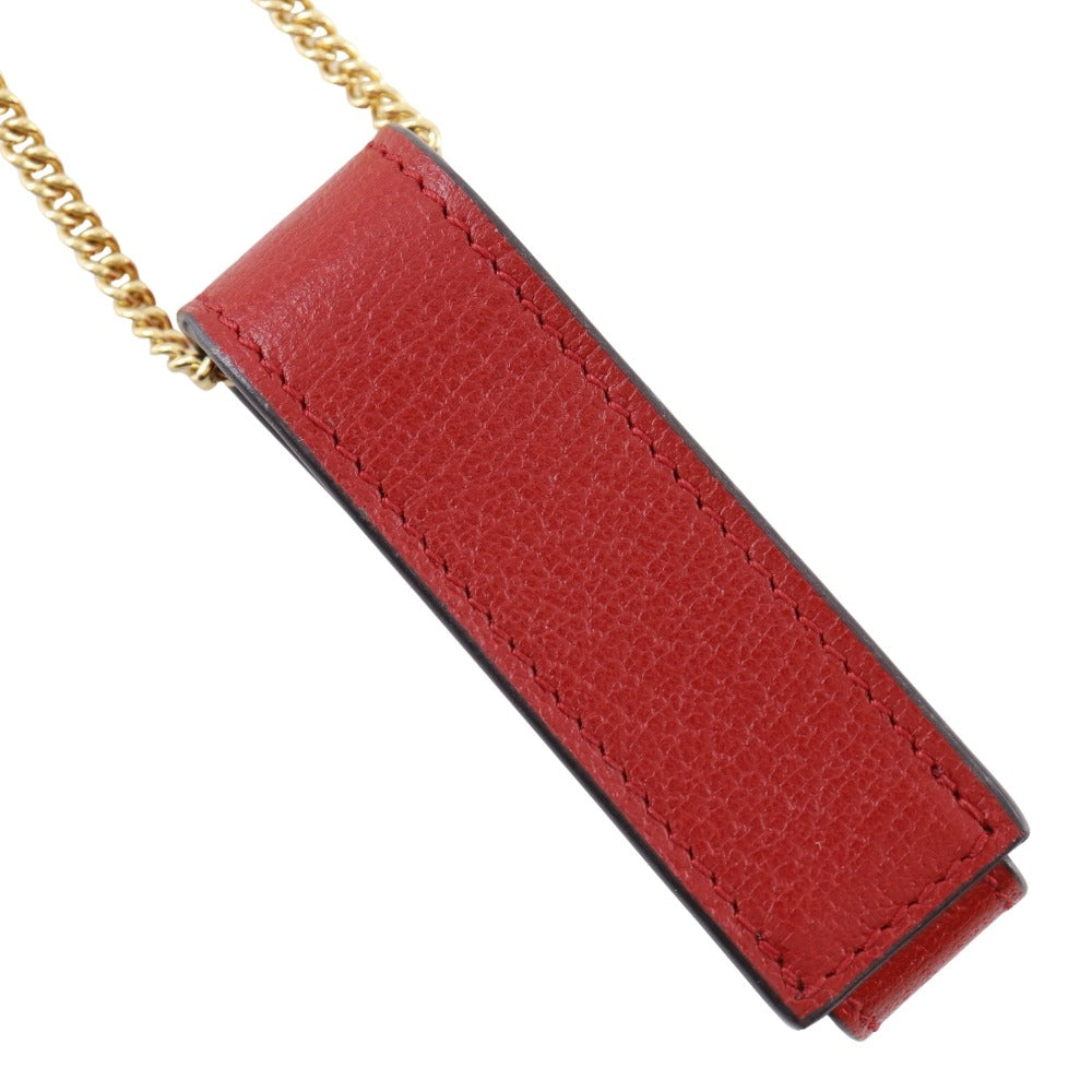 Gucci Lipstick Case Calf Pendant Accessory