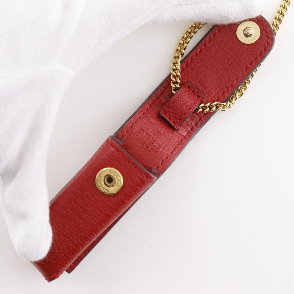 Gucci Lipstick Case Calf Pendant Accessory