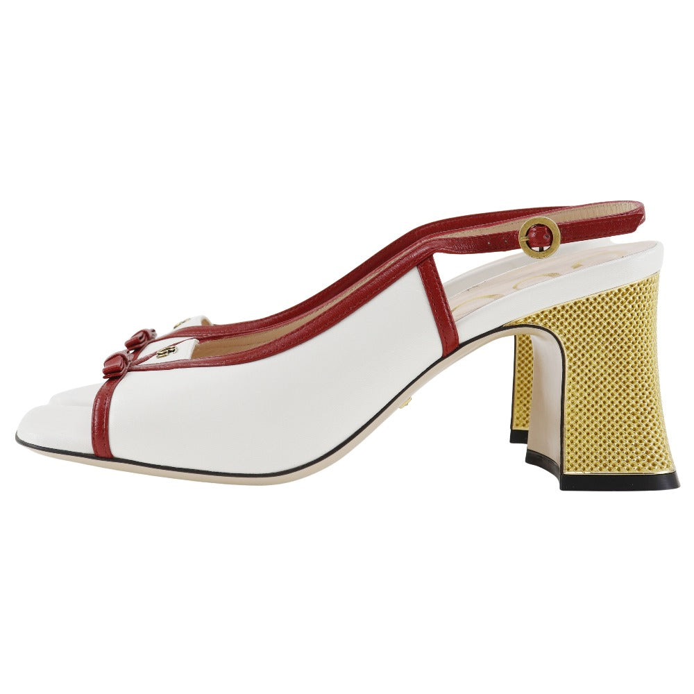 Gucci Ribbon Sandals Leather 601553