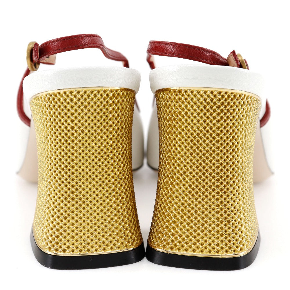Gucci Ribbon Sandals Leather 601553