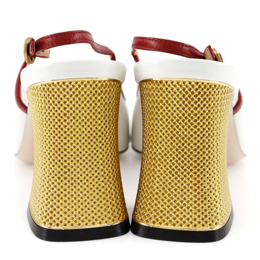 Gucci Ribbon Sandals Leather 601553