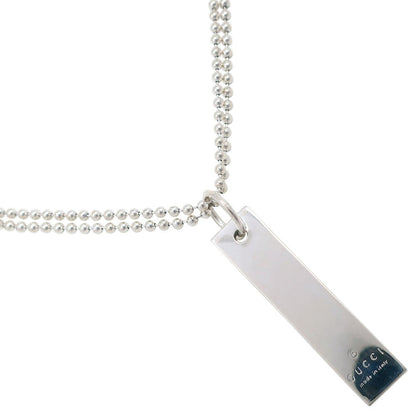 Gucci Logo Bar Silver 925 Necklace