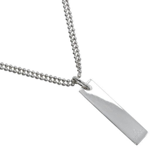 Gucci Logo Bar Silver 925 Necklace