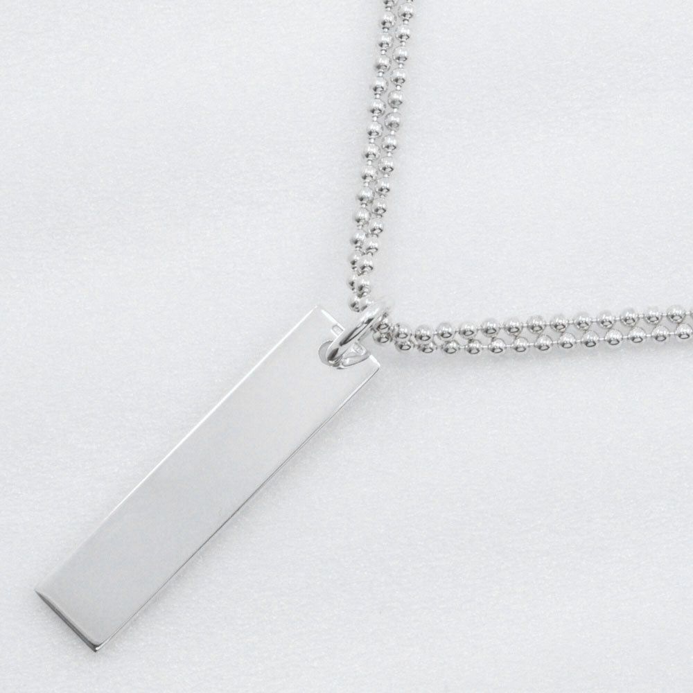 Gucci Logo Bar Silver 925 Necklace
