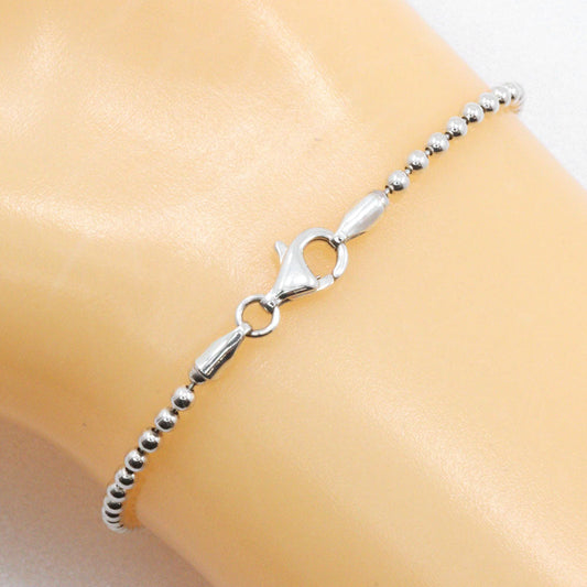 Gucci Logo Plate Silver 925 Bracelet