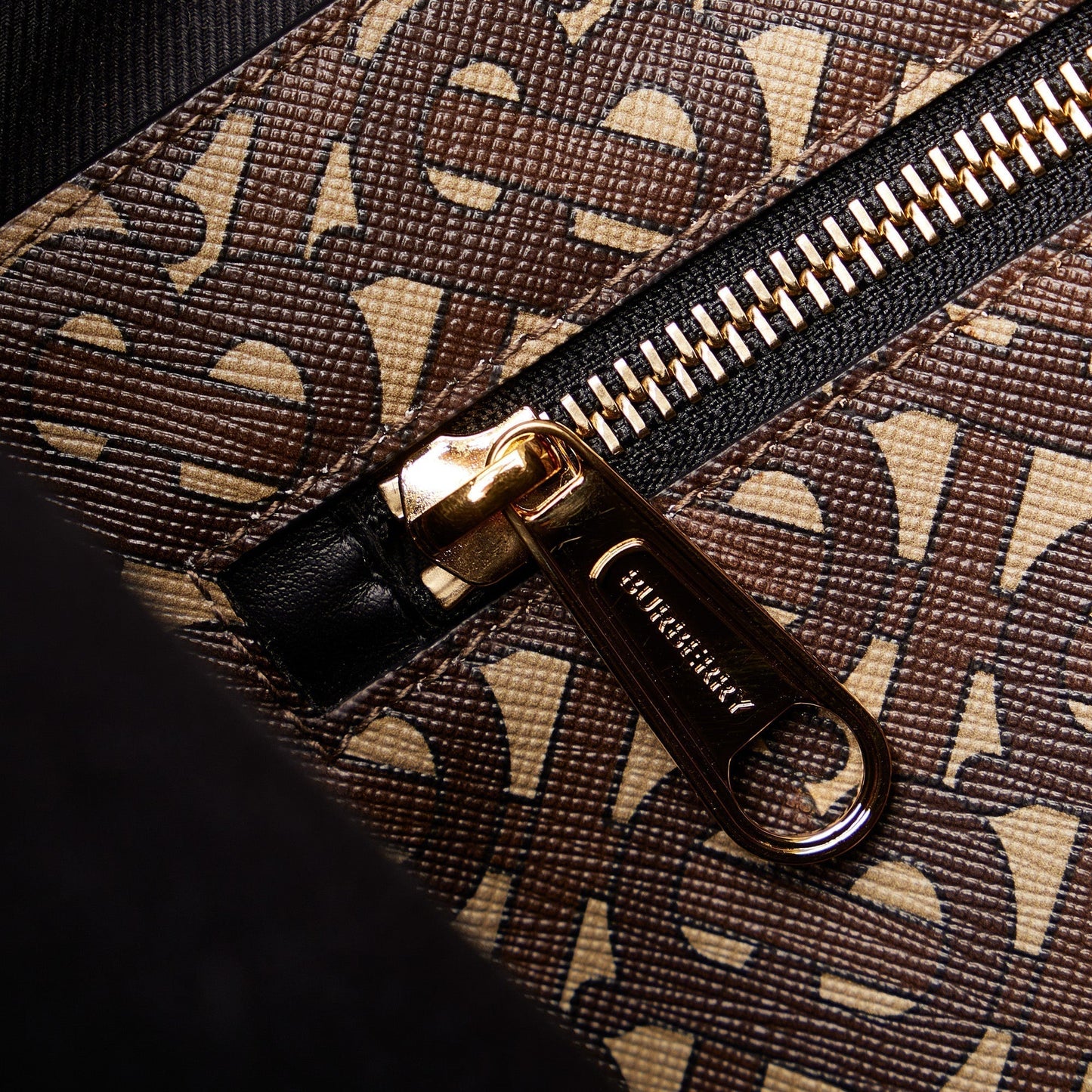 Brown Burberry Monogram Stripe E Tote Bag