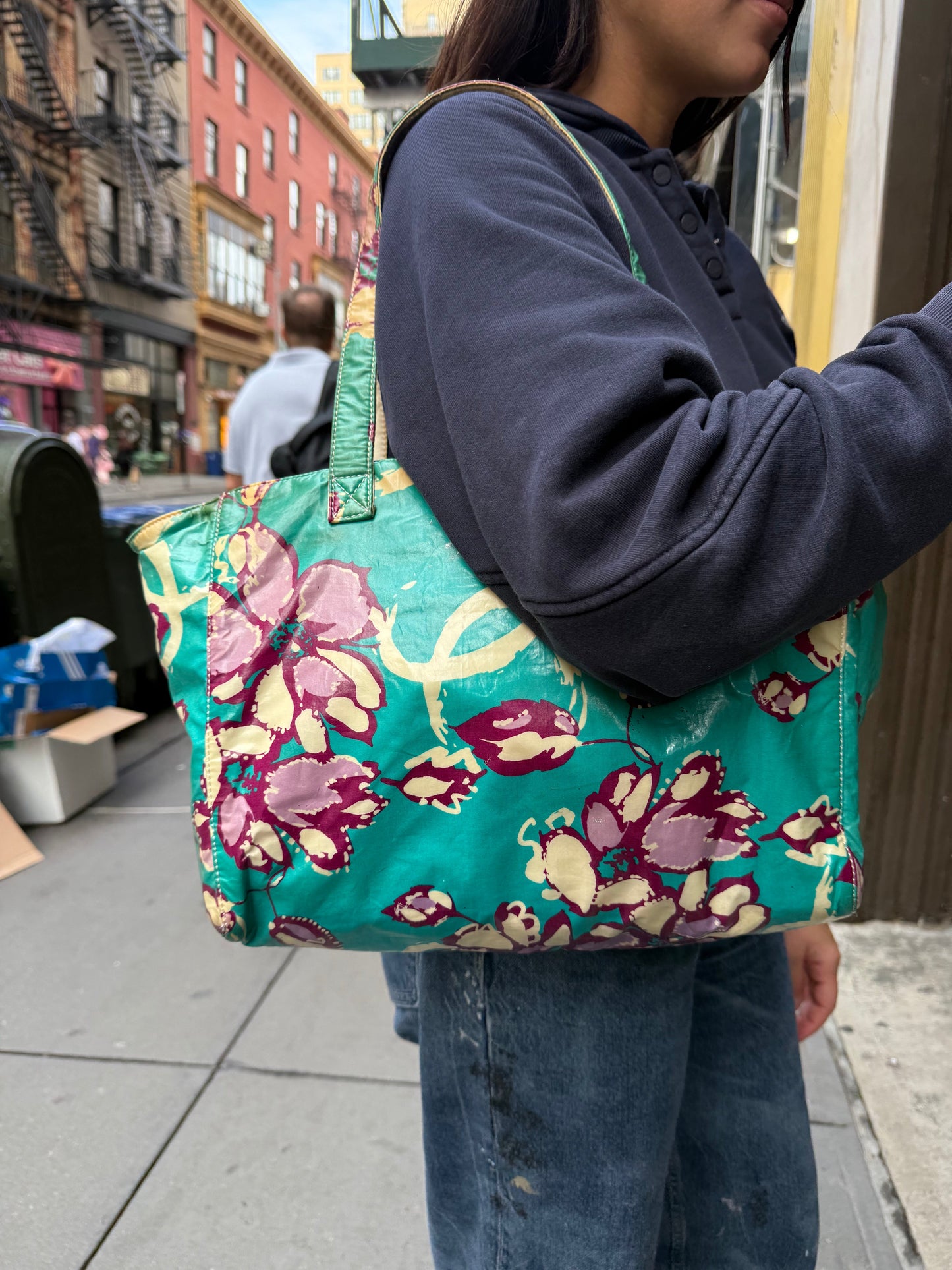 Chanel   Floral Shopper Tote 2000-2002