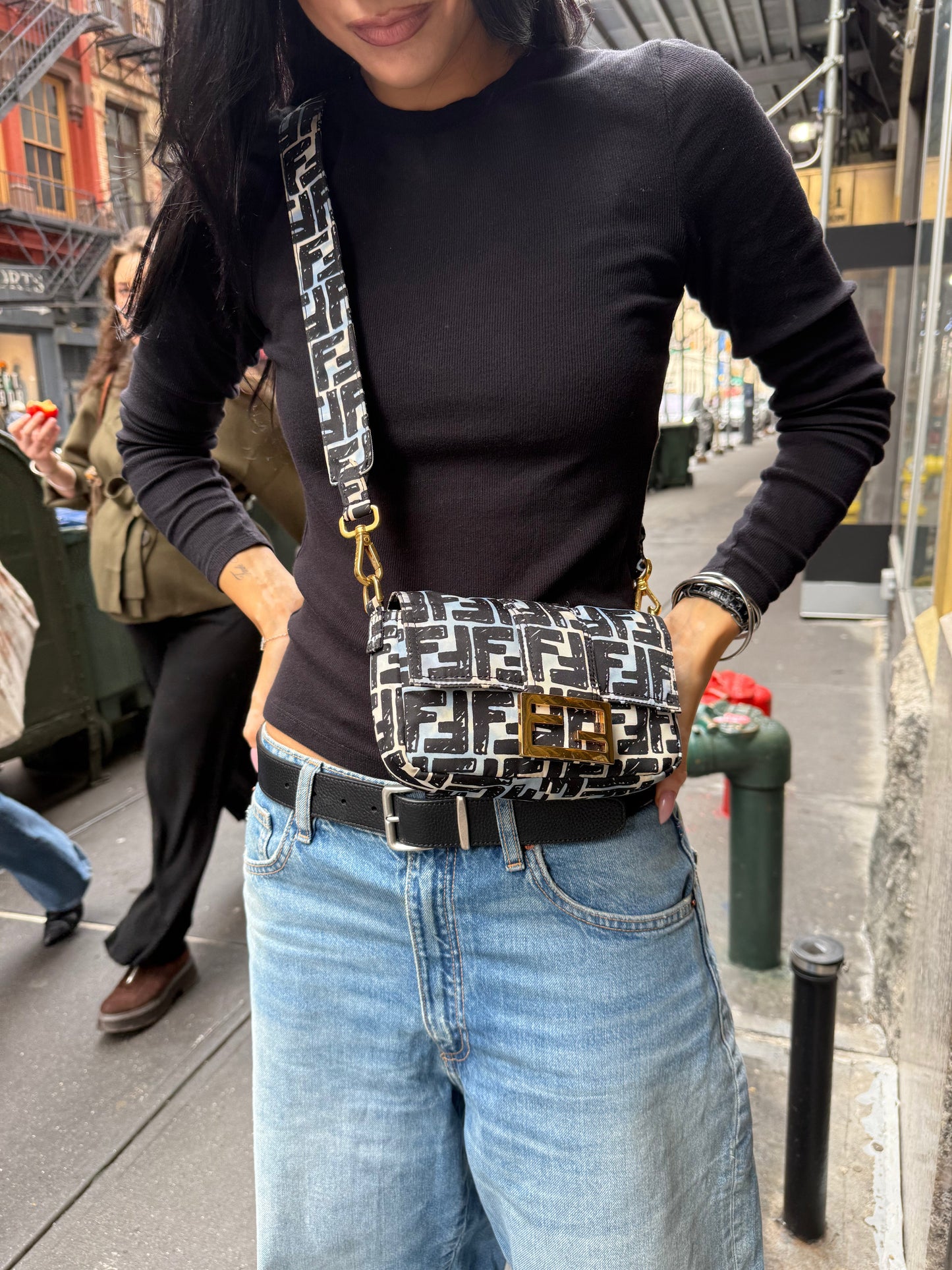 Fendi Joshua Vides Mini Baguette/Belt Bag