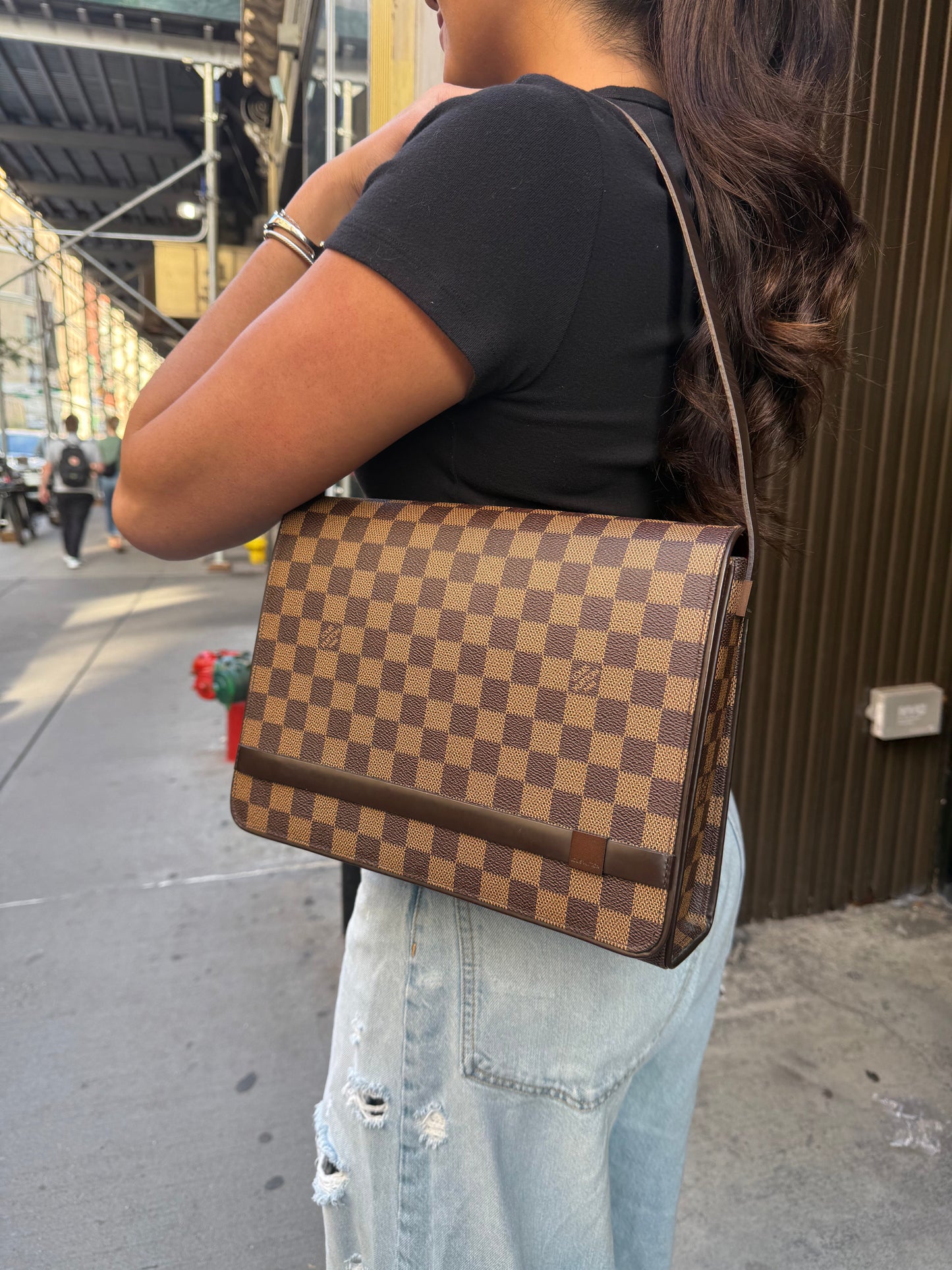 Louis Vuitton Damier Ebene Tribeca Shoulder Bag