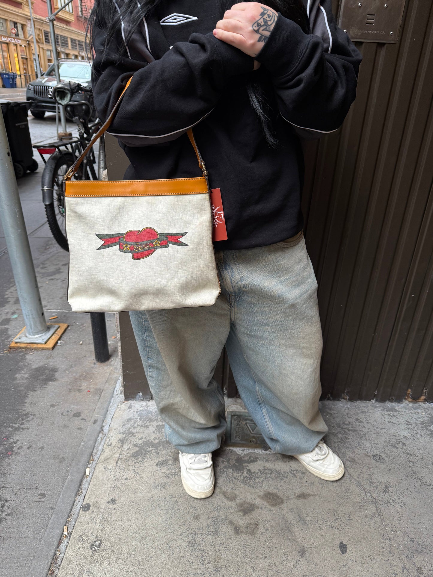Gucci   Tattoo Heart GG Shoulder Bag