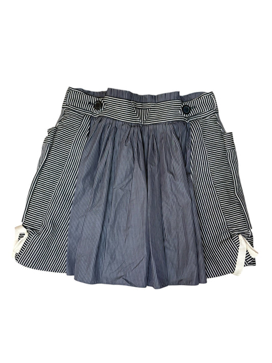 Louis Vuitton Striped Pleated A-Line Skirt