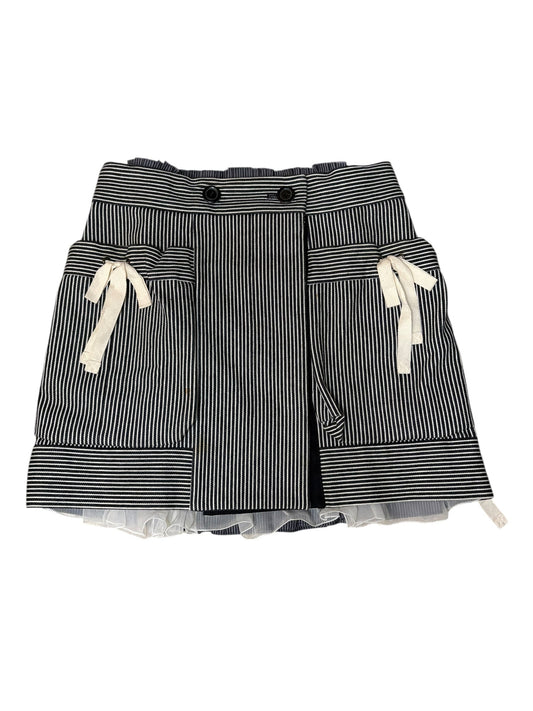 Louis Vuitton Striped Pleated A-Line Skirt