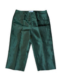 Prada Green Satin Long Line Shorts