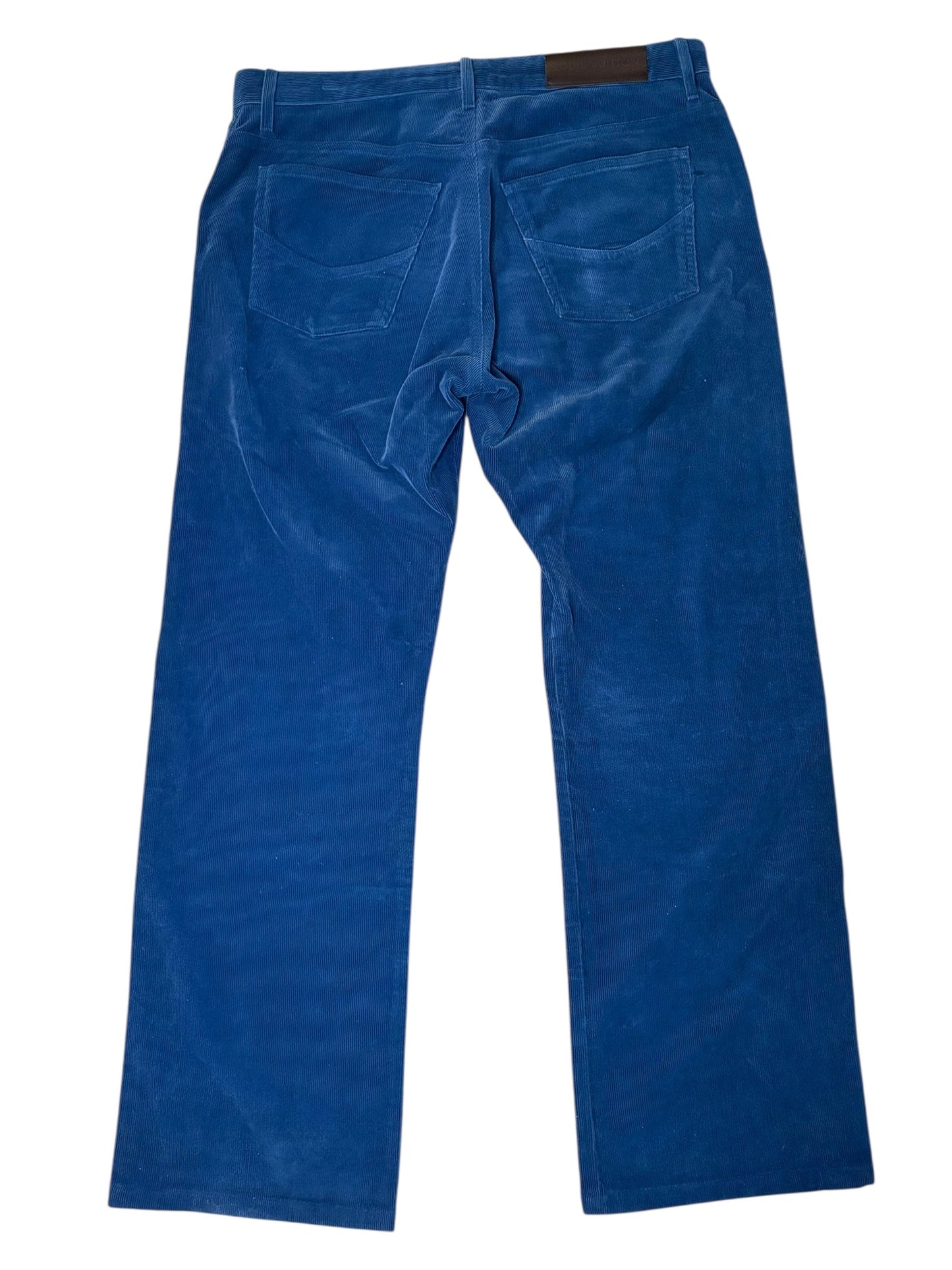 Louis Vuitton Blue Corduroy Pants