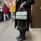 Chanel CC Trendy Blue Leather Flap Top Handle Bag