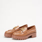 Chanel Brown CC Logo Loafer Leather Size 38.5