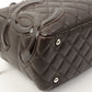 Chanel Around 2007 Made Cambon Boston Bag Dark Brown