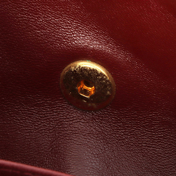 Chanel Around 1992 Made Edge Design Flap Turn-Lock Chain Bag Black