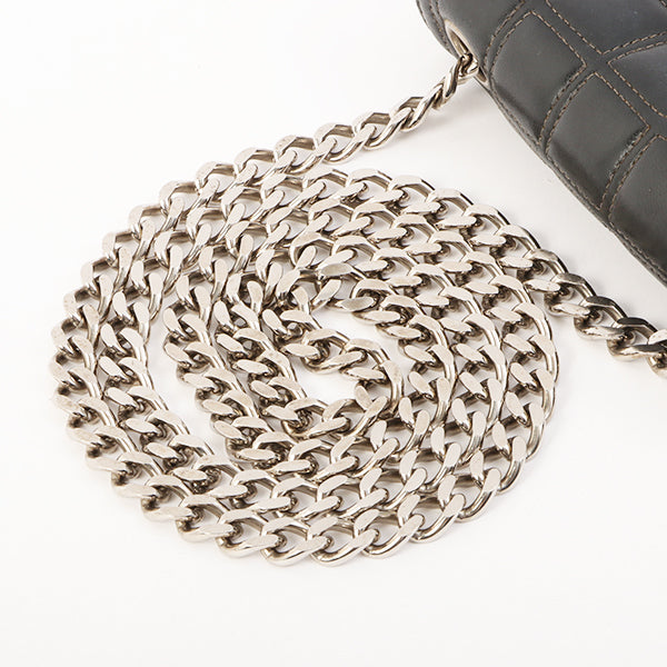 Chanel Around 2000 Made 2.55 Design Stitch Side Cc Mark Mini Chain Bag Dark Navy