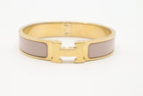 Hermes Clic H Enamel Creme Bracelet