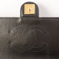 Chanel Around 1997 Made Cc Mark Plate Chain Bag Black
