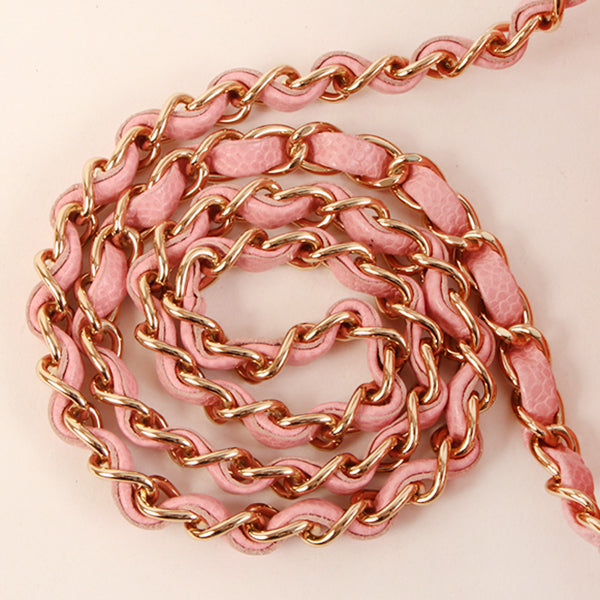 CHANEL Around 2004 Made Caviar Skin Classic Flap Chain Bag 25Cm Pink