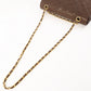Chanel Around 1990 Made Classic Flap Turn-Lock Chain Bag Brown
