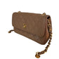 Chanel Classic Flap Mini   Beige Lambskin Leather Adjustable Gold-tone Chain