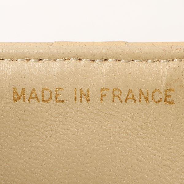 Chanel Around 1990 Made Design Flap Chain Bag With Pouch Beige