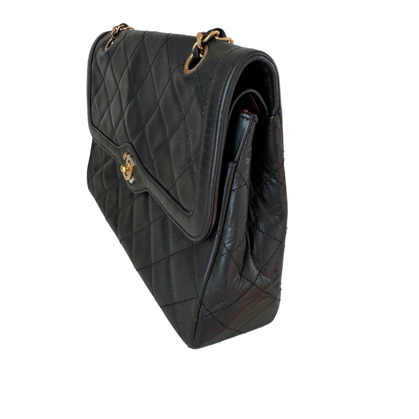 Chanel Paris Limited  Black Lambskin Leather with Bi-color Hardware