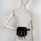 PRADA Quilted Ring Belt Bag Velvet Black
