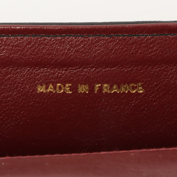Chanel Around 1990 Made Design Flap Turn-Lock Chain Bag Black