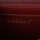 Chanel Around 1998 Chevron Turn-Lock Chain 2Way Bag Black