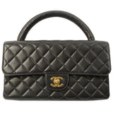 Chanel Around 1992 Made Classic Flap Hand Bag Black