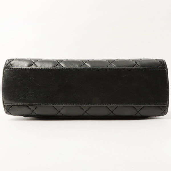 Chanel Around 1998 Made Turn-Lock Top Handle Bag Black