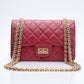 CHANEL Aged Calfskin Quilted 2.55 Reissue Mini Flap Red