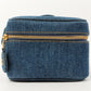 Chanel Around 1997 Made Denim Cc Mark Stitch Vanity Indigo