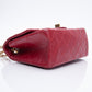 CHANEL Aged Calfskin Quilted 2.55 Reissue Mini Flap Red