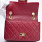CHANEL Aged Calfskin Quilted 2.55 Reissue Mini Flap Red