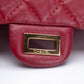 CHANEL Aged Calfskin Quilted 2.55 Reissue Mini Flap Red