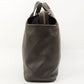 Chanel Around 2007 Made Chevron Cc Mark Stitch Top Handle Bag Dark Brown