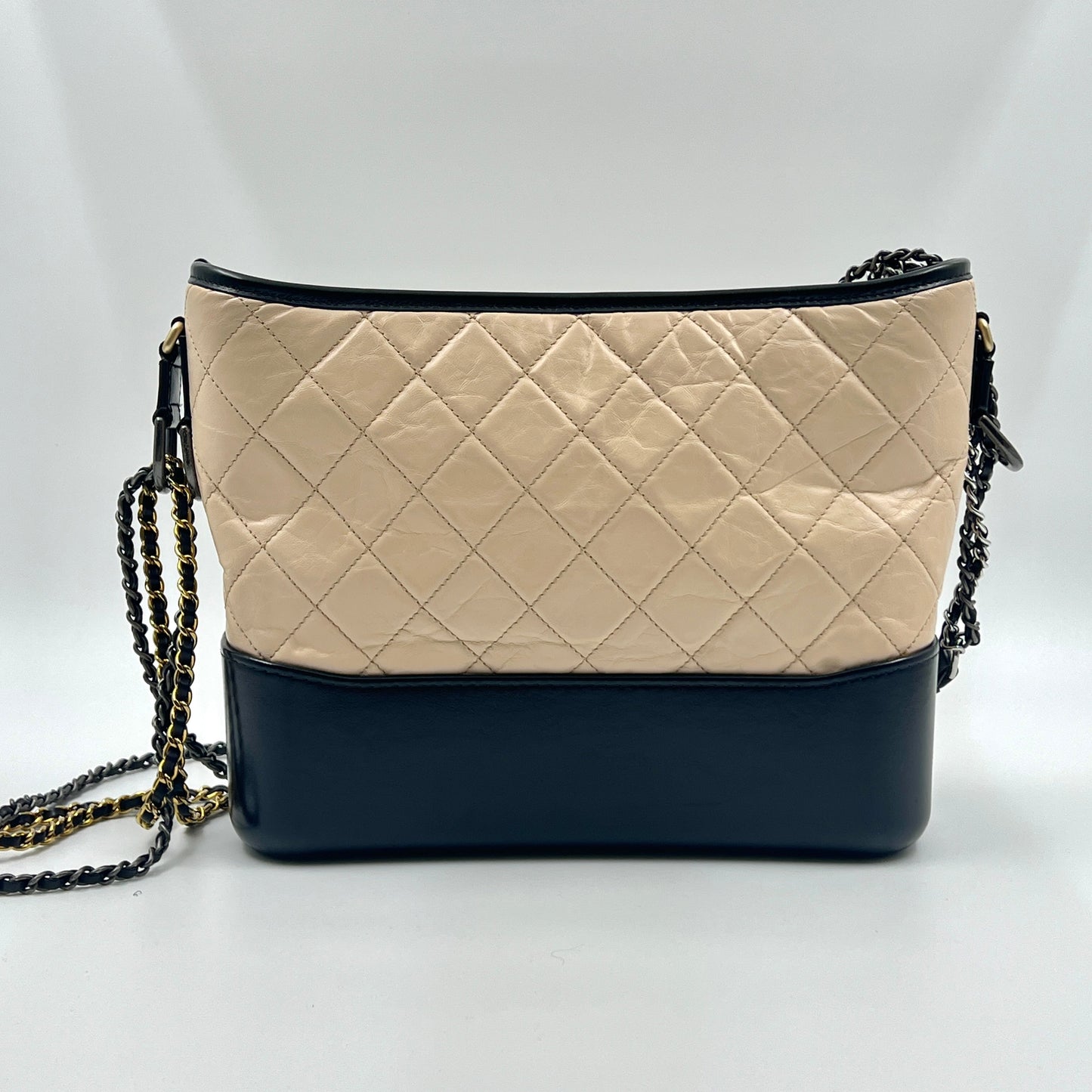 Chanel Beige&Black Gabrielle Hobo Bag TWS
