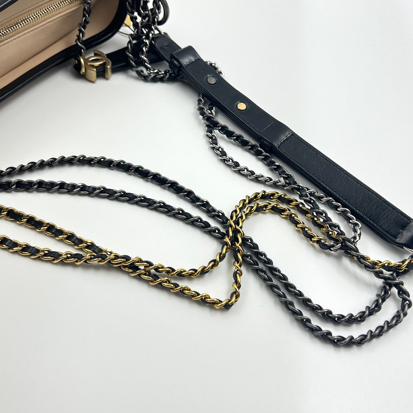 Chanel Beige&Black Gabrielle Hobo Bag TWS